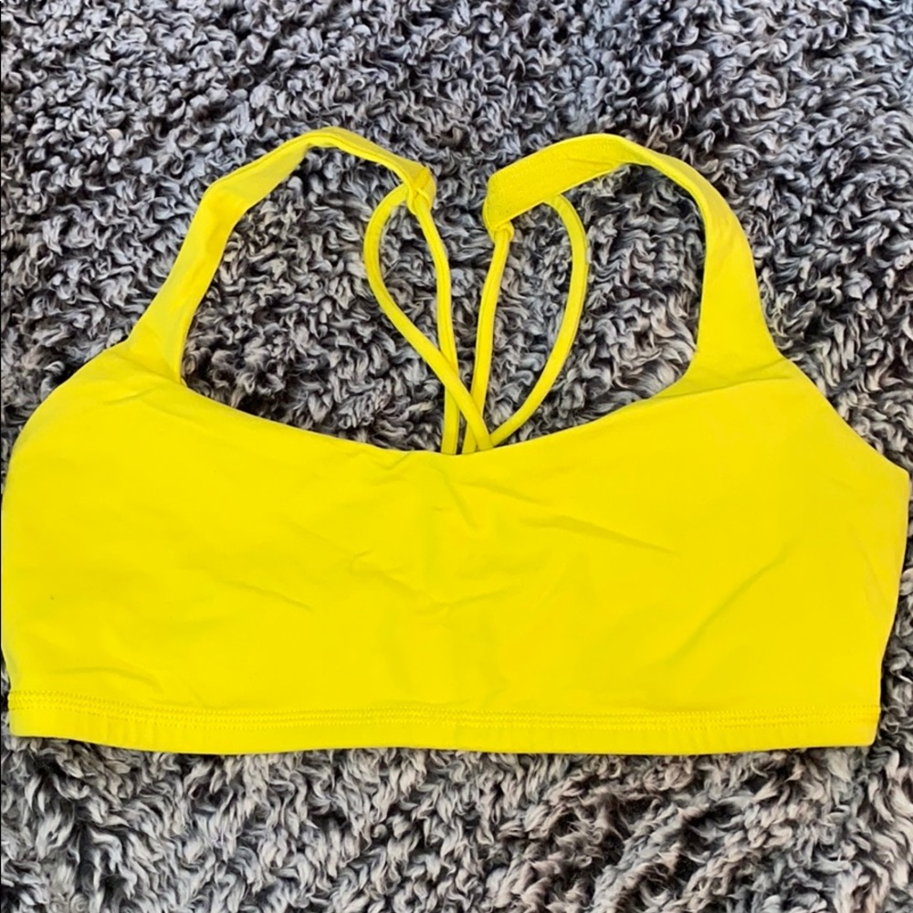Yellow Lululemon Bra Top
